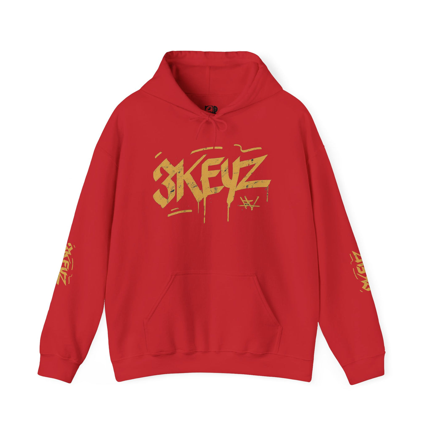 Hooded Sweatshirt 3keyz OG Teddy Drip Golden Design