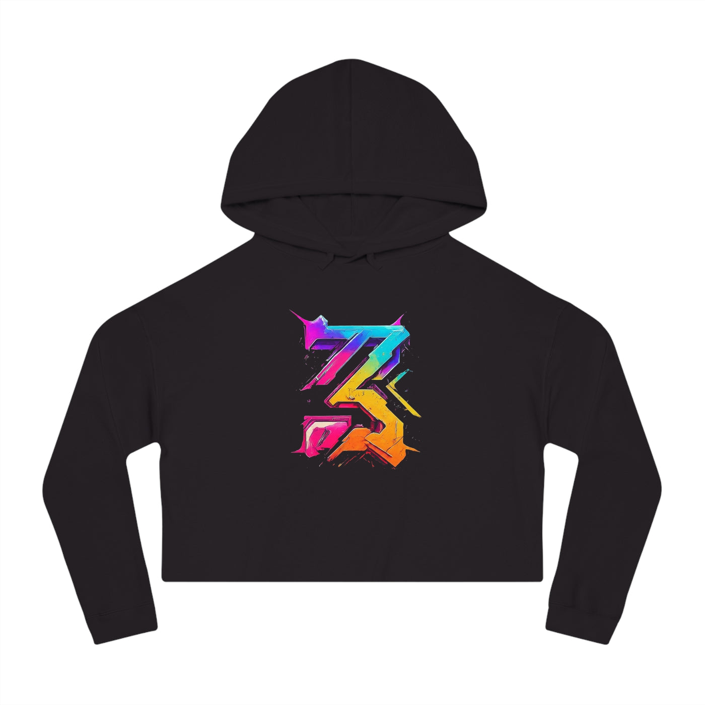 3keyz Big 3 colorway  Women’s Cropped Hooded Sweatshirt with Graphic Design