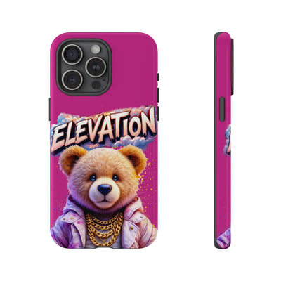 Elevated street drip Bear Pink Phone Case - Tough and Trendy Design