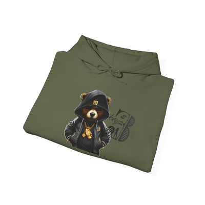 Unisex Hooded Sweatshirt 3keyz OG Teddy Drip Design Grey