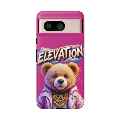 Elevated street drip Bear Pink Phone Case - Tough and Trendy Design