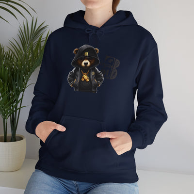 Unisex Hooded Sweatshirt 3keyz OG Teddy Drip Design Grey