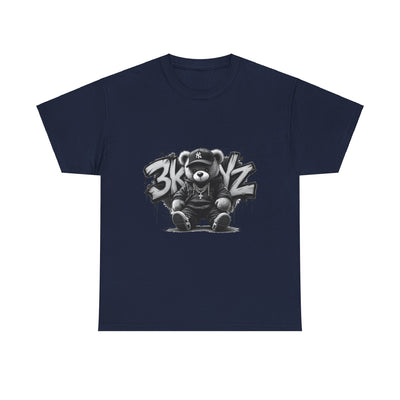 T-Shirt - 3keyz Teddy Drip B/W Unisex Heavy Cotton Tee