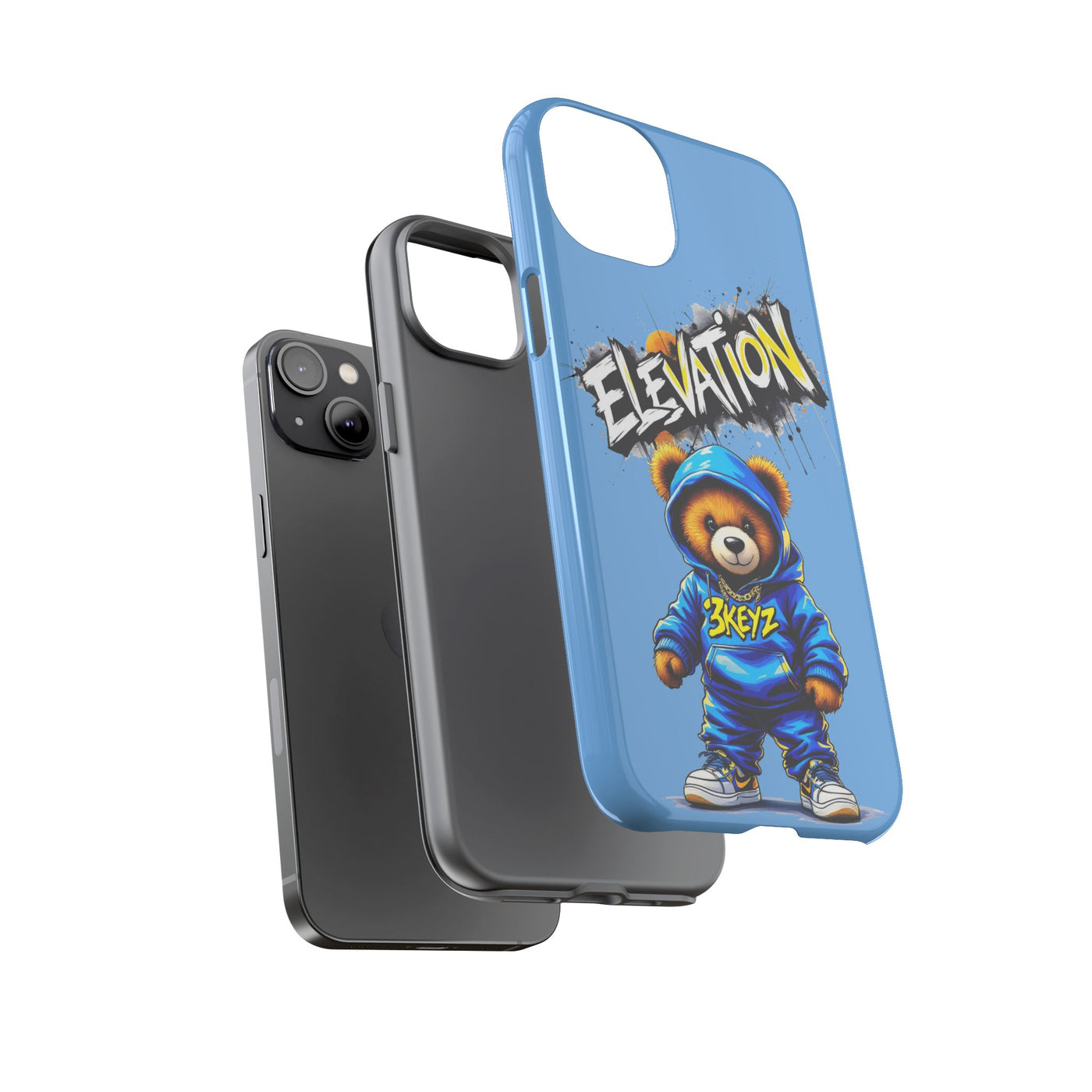 Elevated street drip Bear Phone Case - Tough and Trendy Design