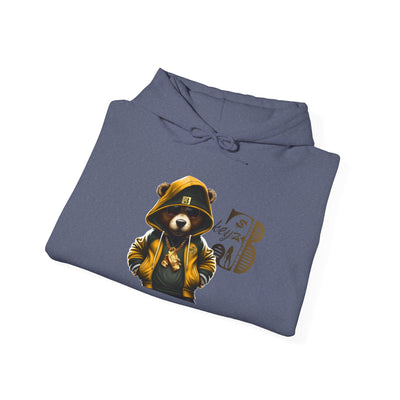 Unisex Hooded Sweatshirt 3keyz OG Teddy Drip Design Gold