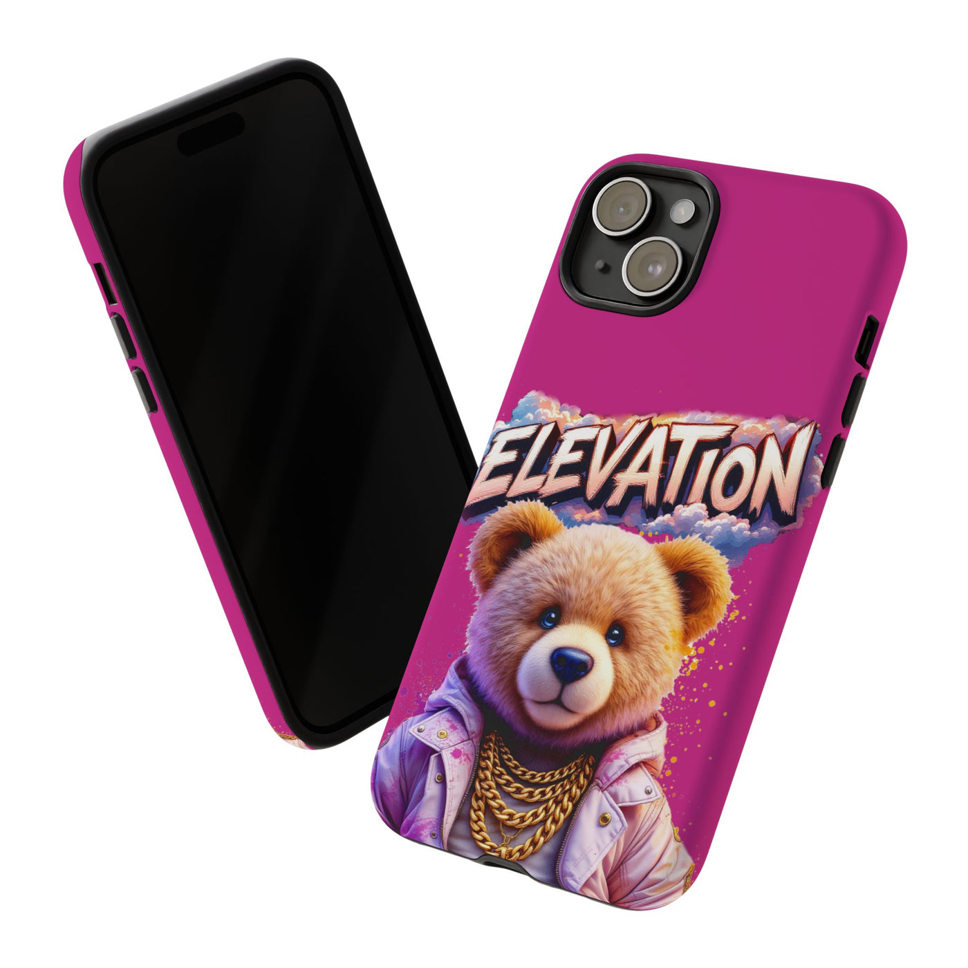 Elevated street drip Bear Pink Phone Case - Tough and Trendy Design