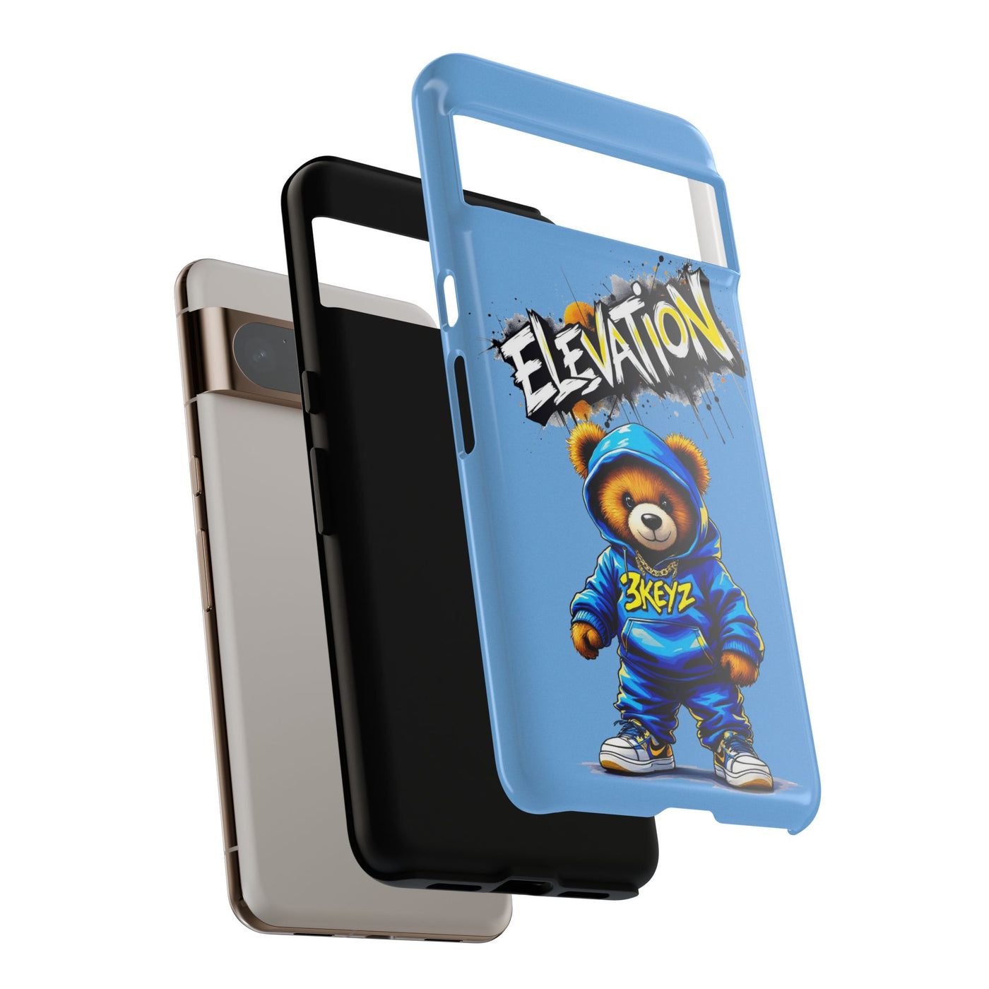 Elevated street drip Bear Phone Case - Tough and Trendy Design