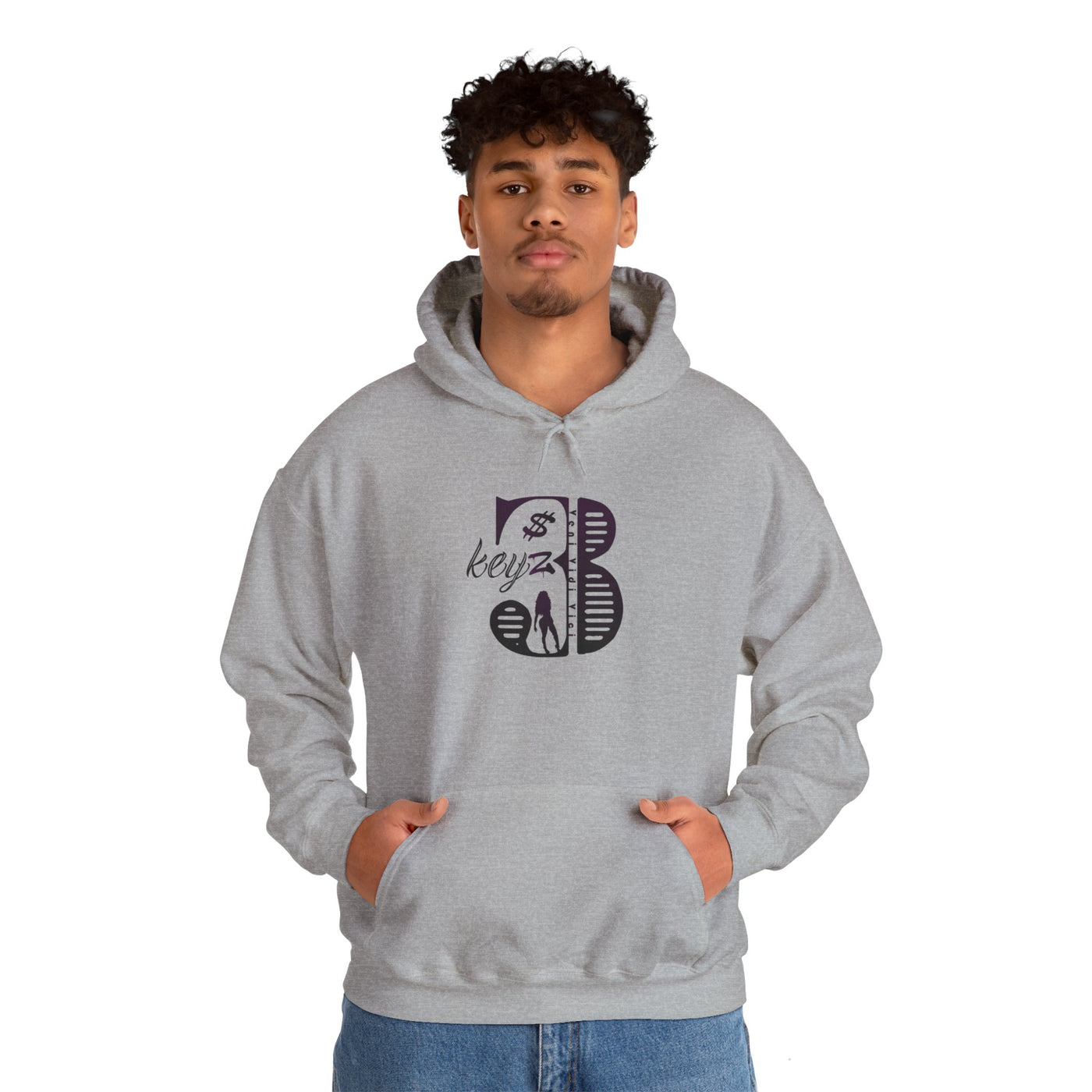 3Keyz Original Drip Unisex hoodie in Purple/Black
