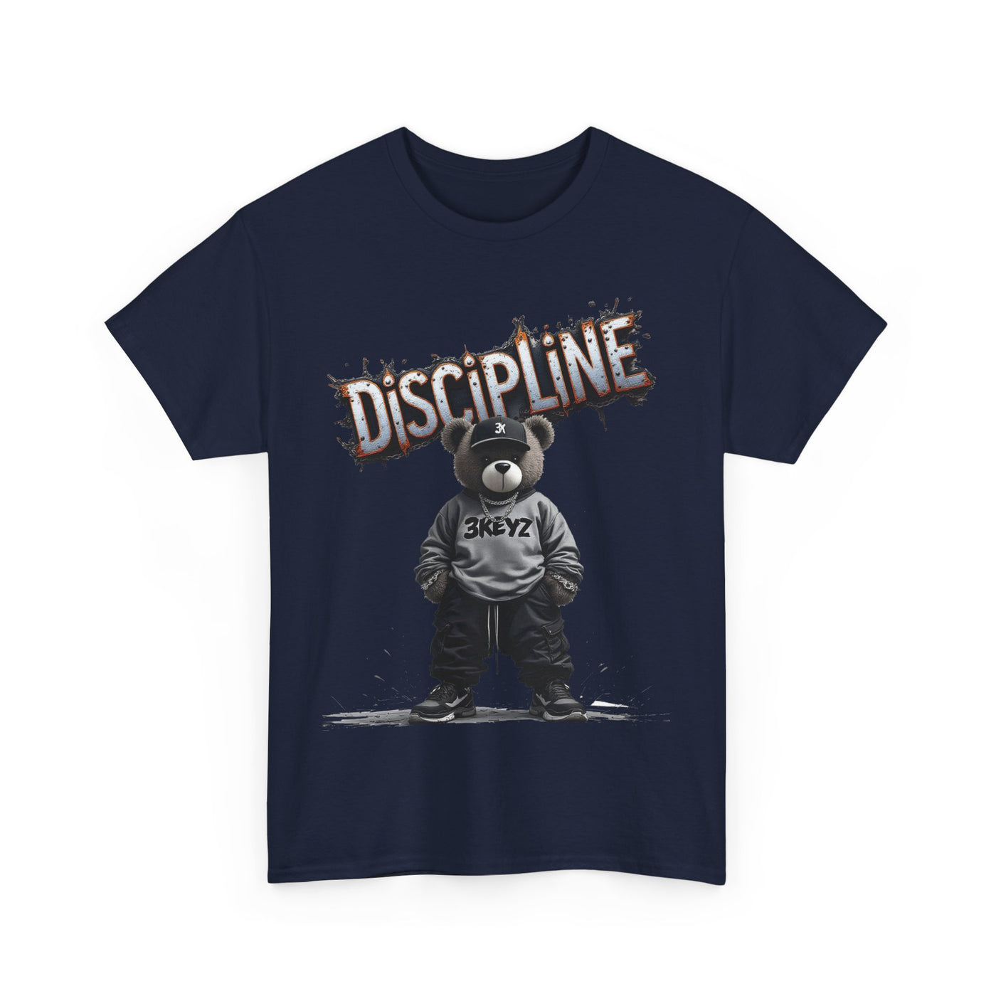T-Shirt - Discipline Teddy Drip Design - Unisex Heavy Cotton Tee