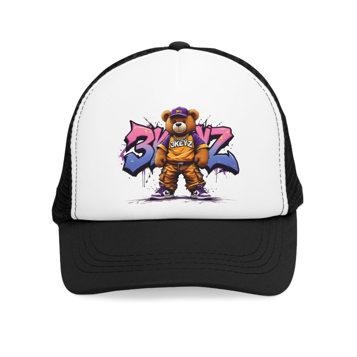 Mesh Cap 3keyz Pink Drip Hat