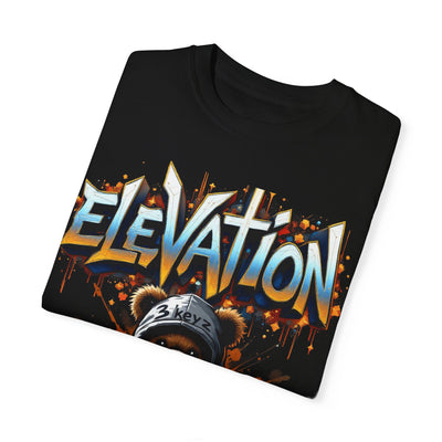 Street Drip T-shirt - Elevation Teddy Drip Orange Fierce