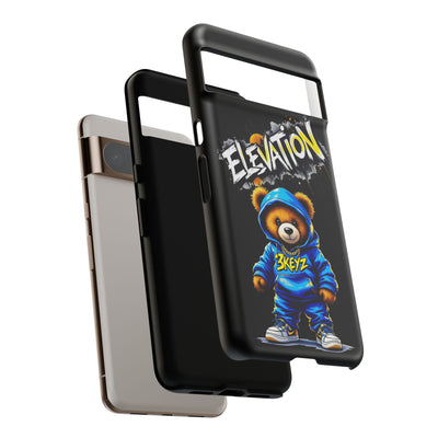 Elevated street drip Bear Black Phone Case - Tough and Trendy Design