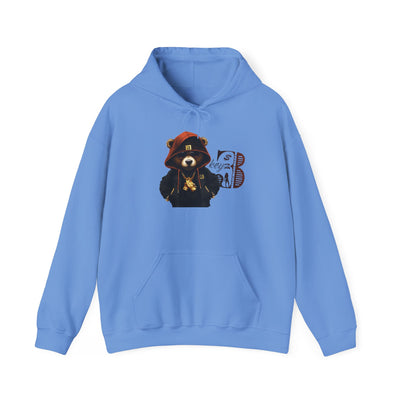 Unisex Hooded Sweatshirt 3keyz OG Teddy Drip Design Orange/Black