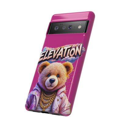 Elevated street drip Bear Pink Phone Case - Tough and Trendy Design