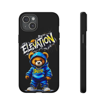 Elevated street drip Bear Black Phone Case - Tough and Trendy Design