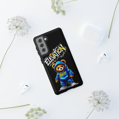 Elevated street drip Bear Black Phone Case - Tough and Trendy Design