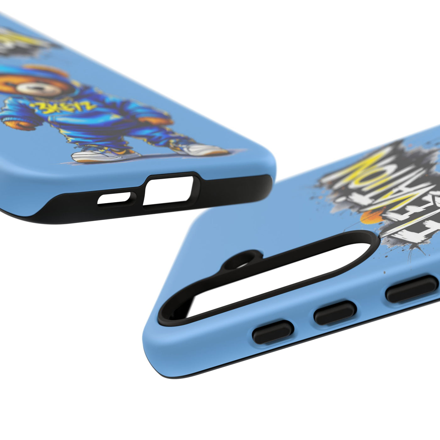 Elevated street drip Bear Phone Case - Tough and Trendy Design