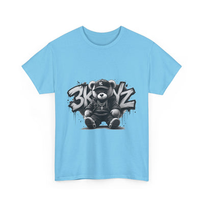 T-Shirt - 3keyz Teddy Drip B/W Unisex Heavy Cotton Tee