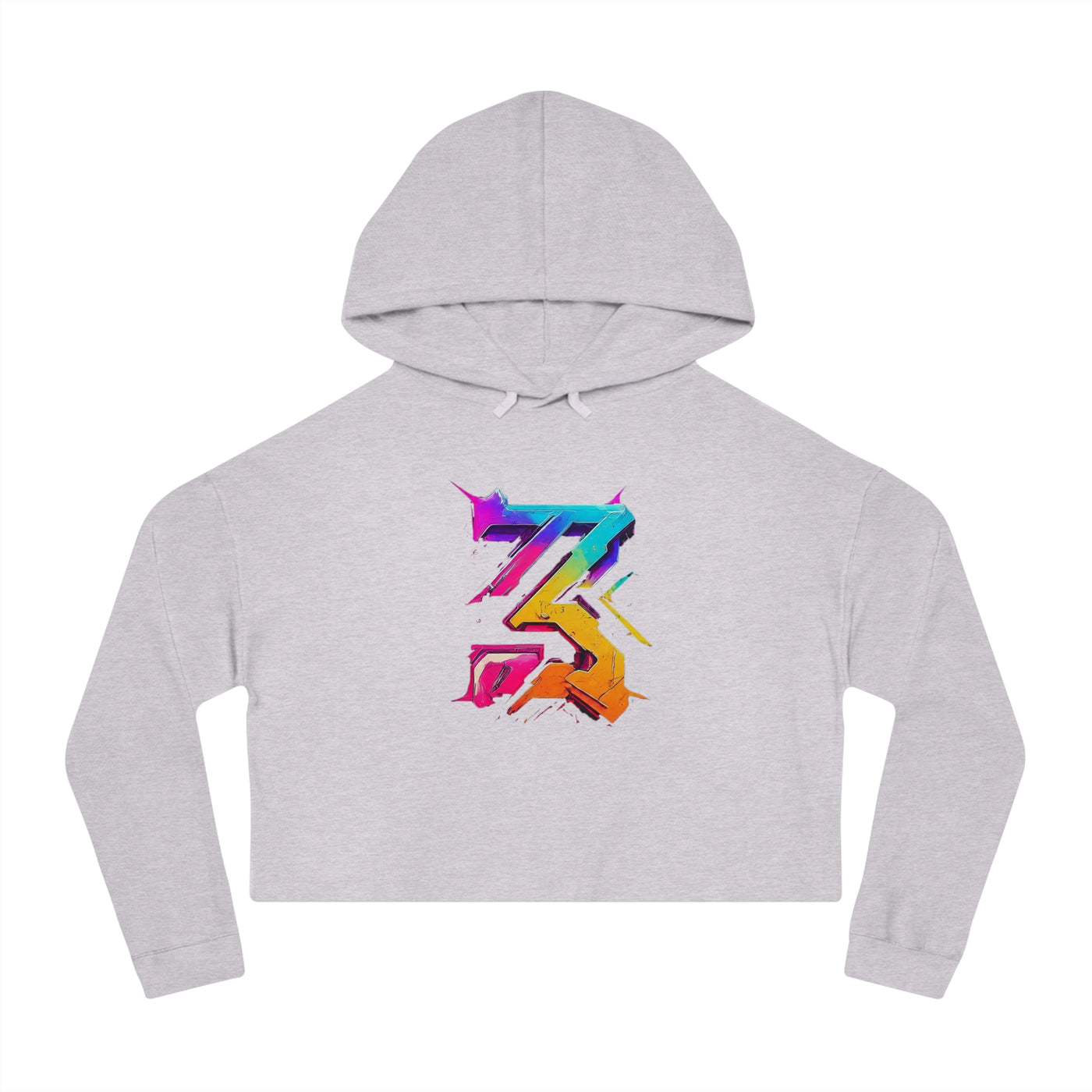3keyz Big 3 colorway  Women’s Cropped Hooded Sweatshirt with Graphic Design