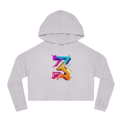 3keyz Big 3 colorway  Women’s Cropped Hooded Sweatshirt with Graphic Design