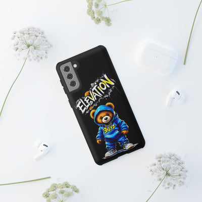 Elevated street drip Bear Black Phone Case - Tough and Trendy Design