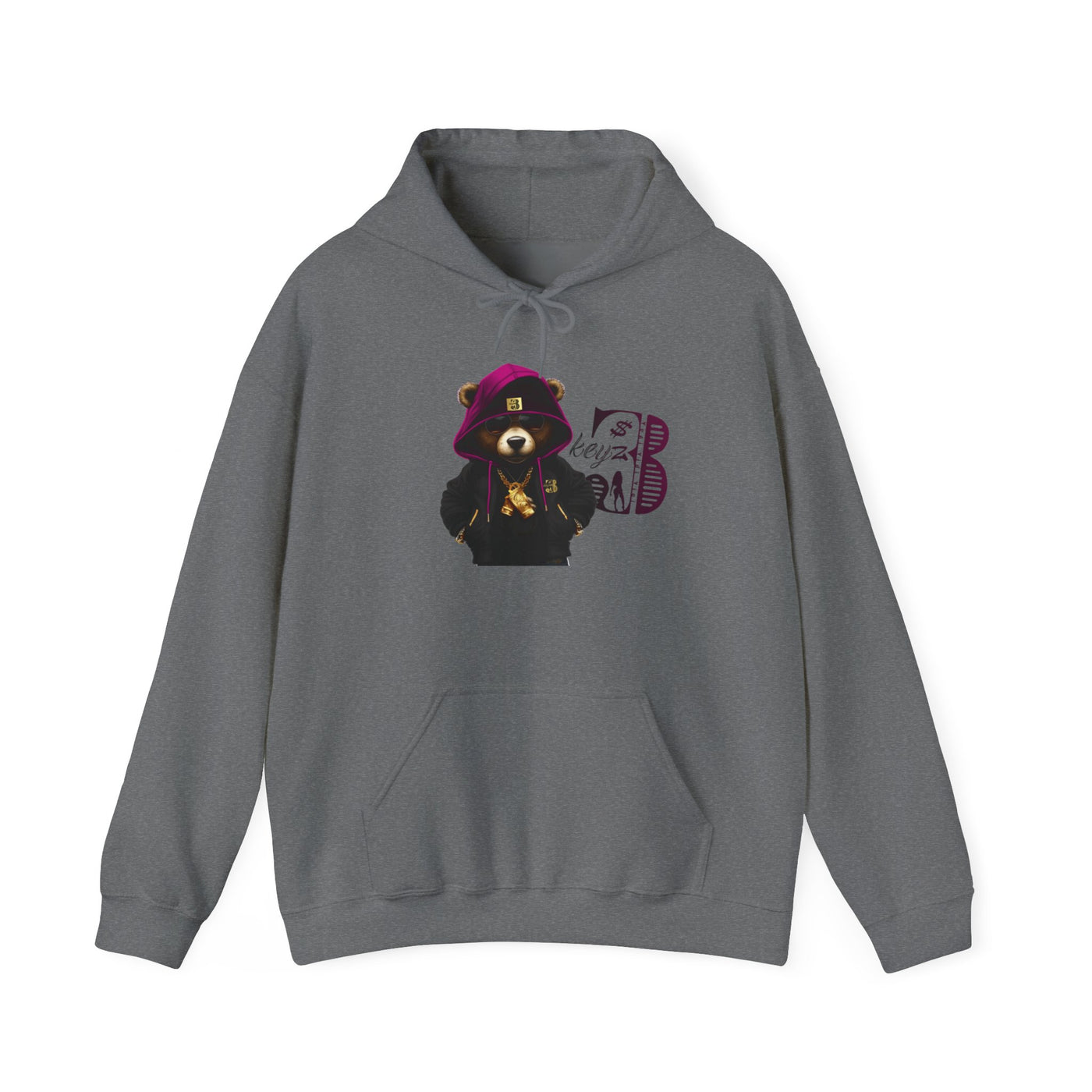 Unisex Hooded Sweatshirt 3keyz OG Teddy Drip Design Purple