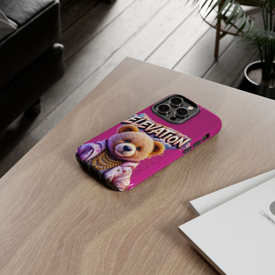 Elevated street drip Bear Pink Phone Case - Tough and Trendy Design