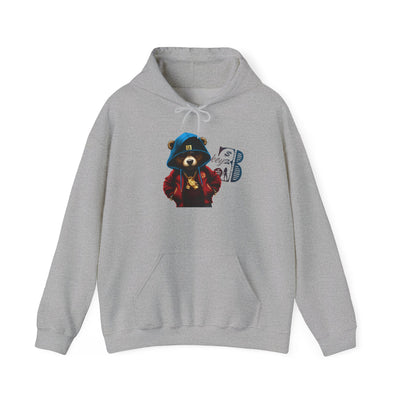Unisex Hooded Sweatshirt 3keyz OG Teddy Drip Design R/W/B