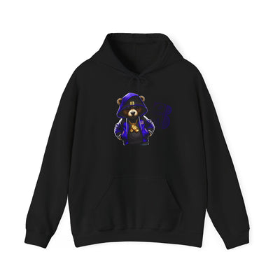 Unisex Hooded Sweatshirt 3keyz OG Teddy Drip Design Blue
