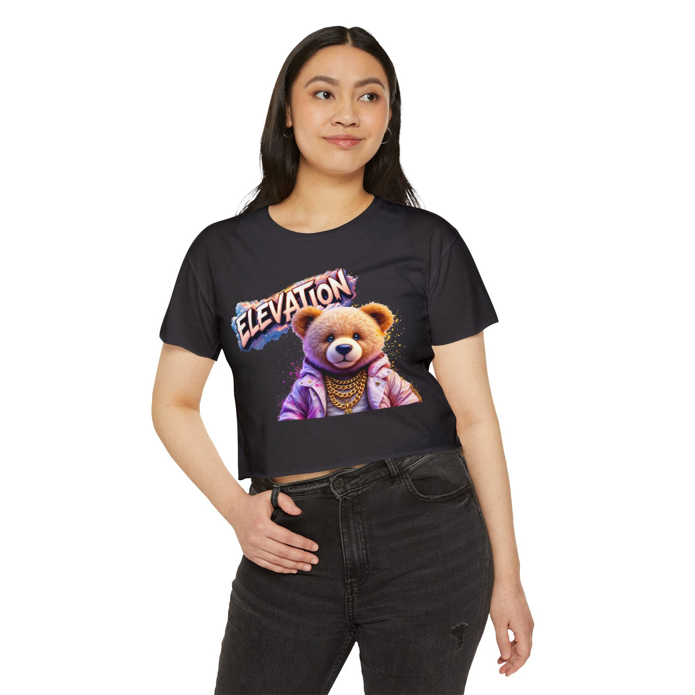 Crop Top - Elevation Pinky Bear