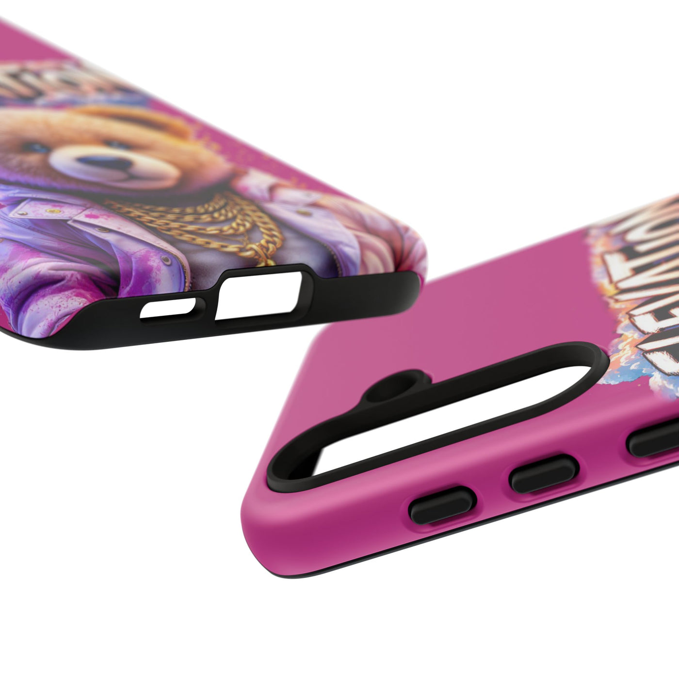 Elevated street drip Bear Pink Phone Case - Tough and Trendy Design