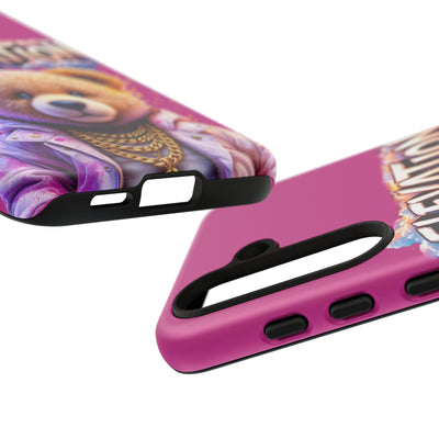 Elevated street drip Bear Pink Phone Case - Tough and Trendy Design