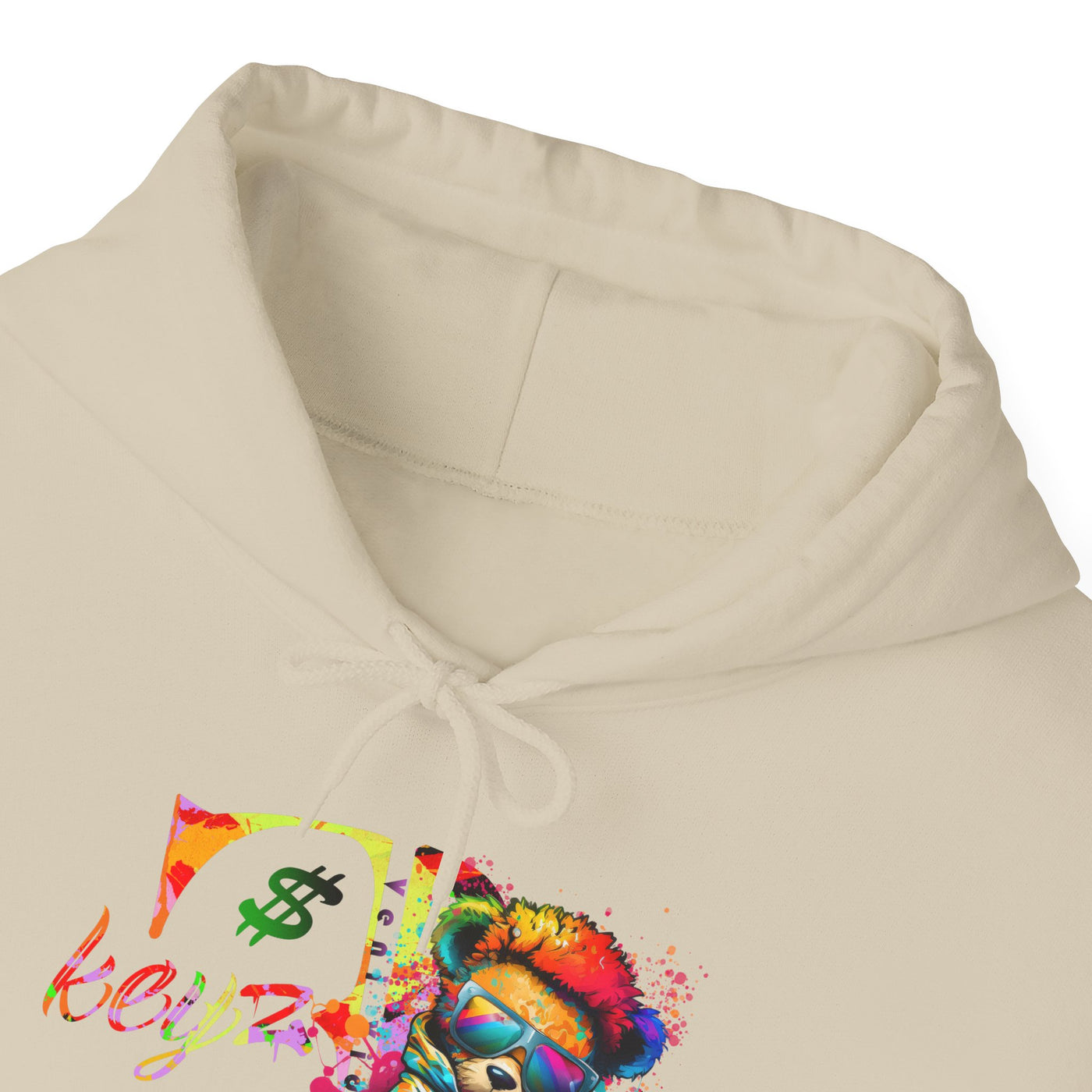 Unisex Hooded Sweatshirt 3keyz OG Teddy Drip Design Paint Splatter