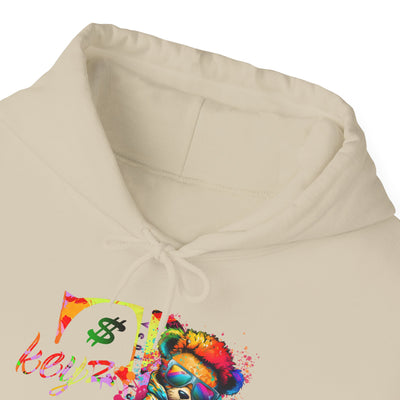 Unisex Hooded Sweatshirt 3keyz OG Teddy Drip Design Paint Splatter