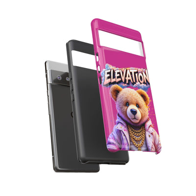 Elevated street drip Bear Pink Phone Case - Tough and Trendy Design