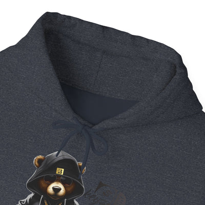 Unisex Hooded Sweatshirt 3keyz OG Teddy Drip Design Grey