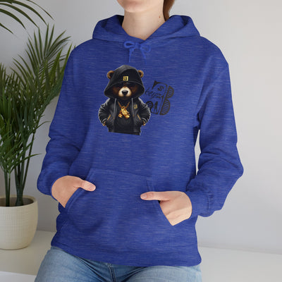 Unisex Hooded Sweatshirt 3keyz OG Teddy Drip Design Grey