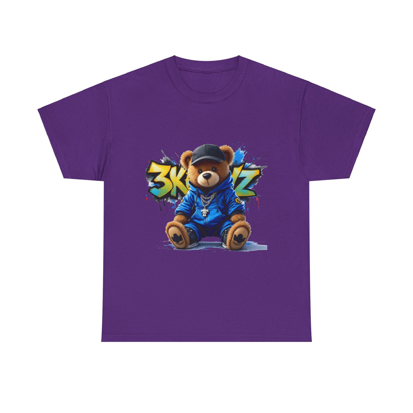 3keyz Teddy Drip Color Way Unisex Heavy Cotton Tee