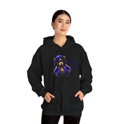 Unisex Hooded Sweatshirt 3keyz OG Teddy Drip Design Blue