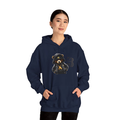 Unisex Hooded Sweatshirt 3keyz OG Teddy Drip Design Grey