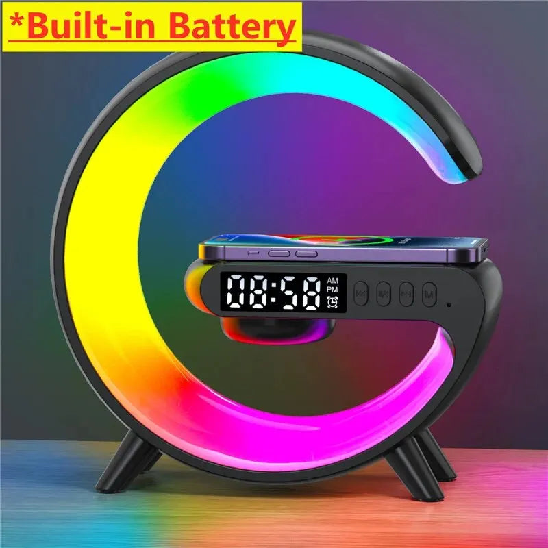 Ultimate Smart Charging Station with RGB Mood Lighting & Bluetooth Speaker | All-in-One Desk Essential