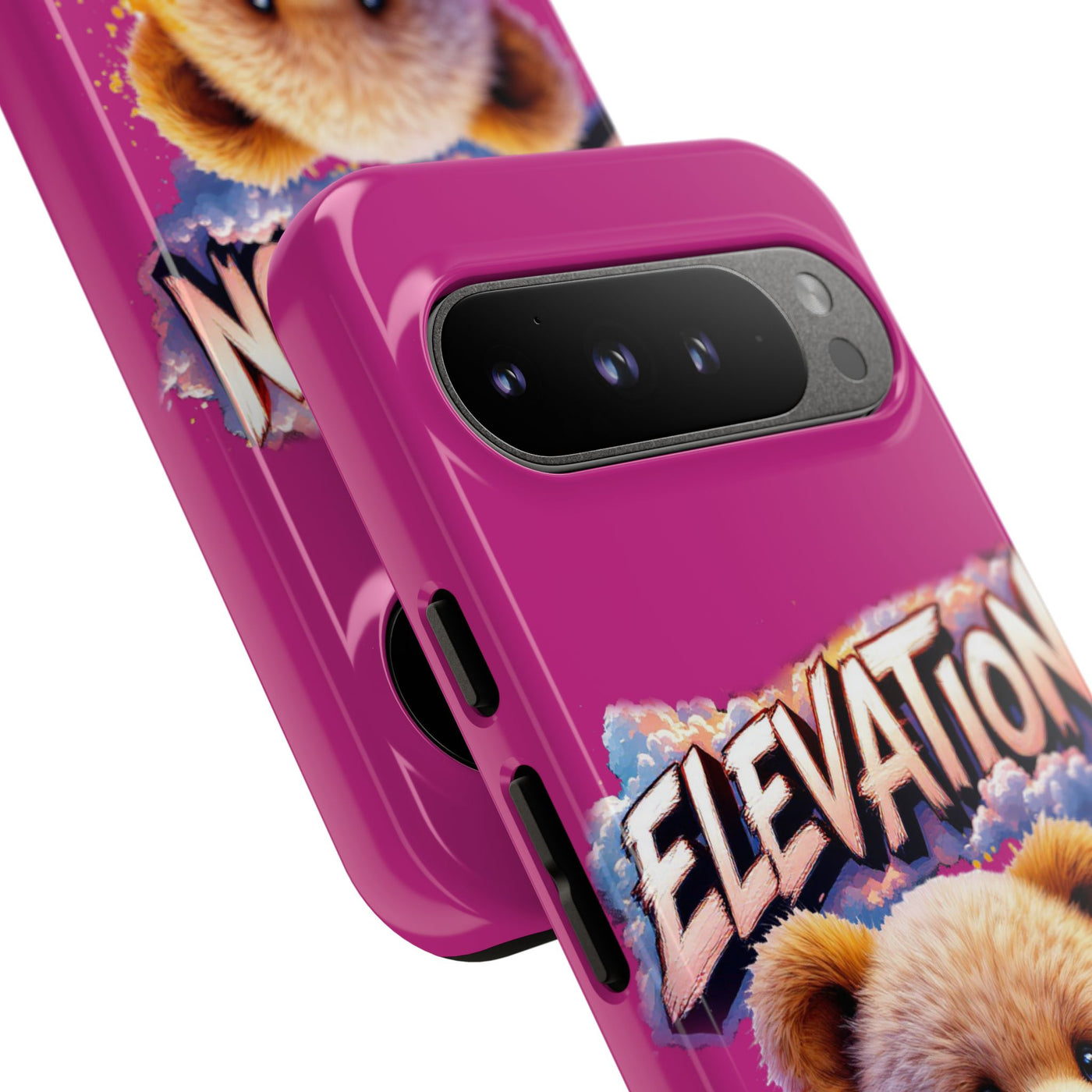 Elevated street drip Bear Pink Phone Case - Tough and Trendy Design