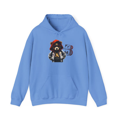 Unisex Hooded Sweatshirt 3keyz OG Teddy Drip Design Orange/White