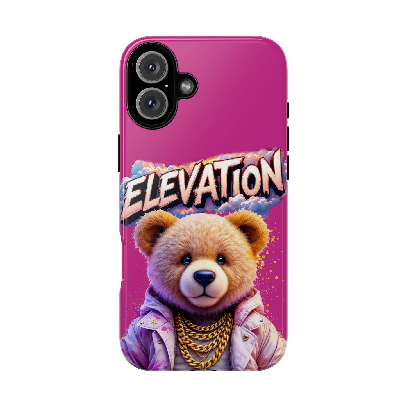 Elevated street drip Bear Pink Phone Case - Tough and Trendy Design