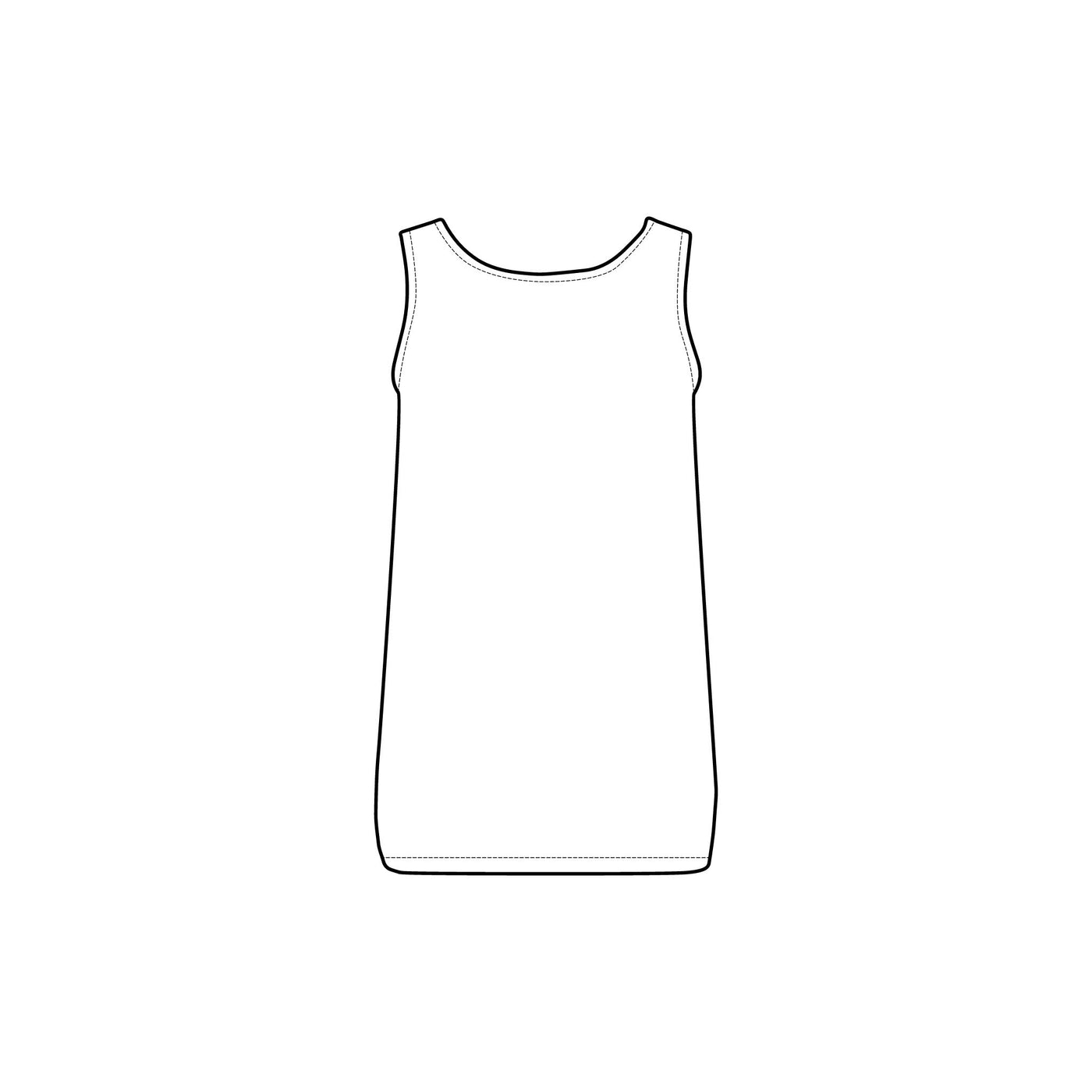 Tank Top - 3keyz Plain Black Women's Baby Rib Tank