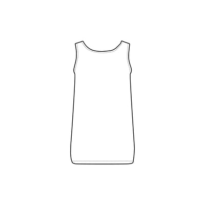Tank Top - 3keyz Plain Black Women's Baby Rib Tank