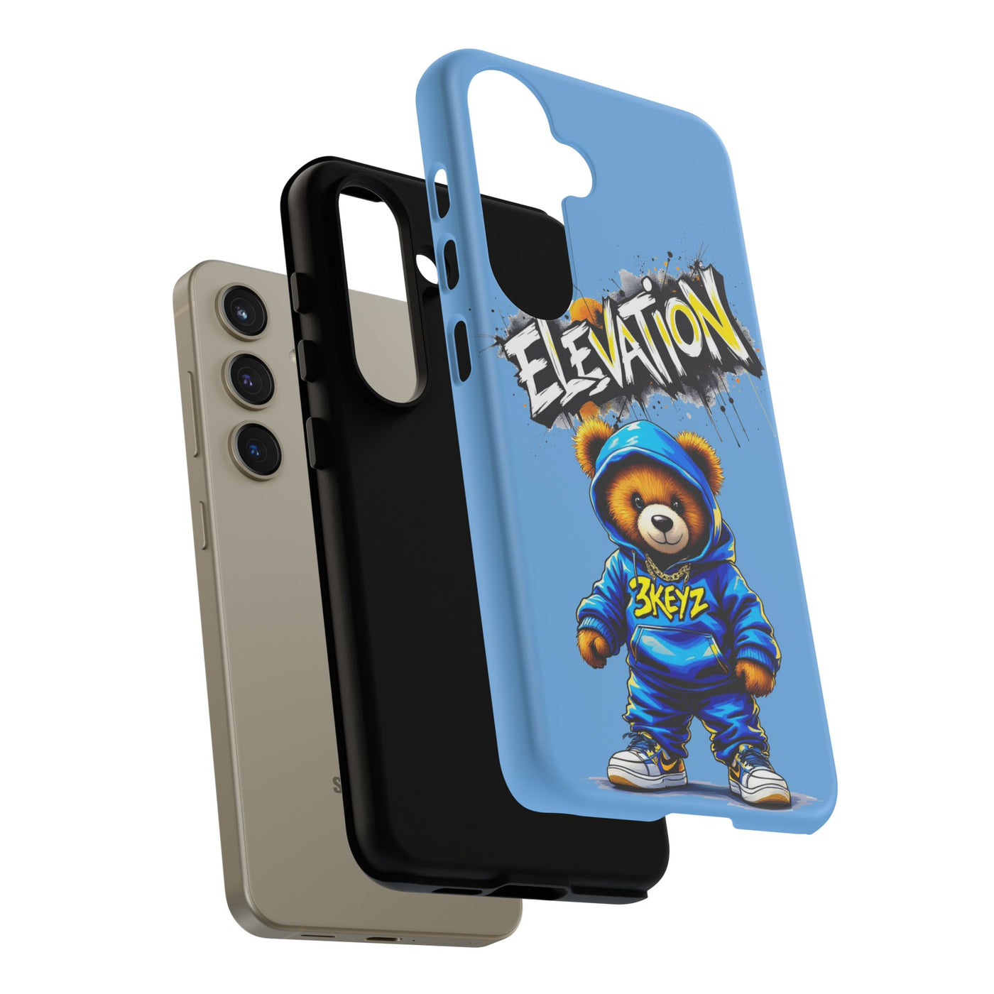 Elevated street drip Bear Phone Case - Tough and Trendy Design