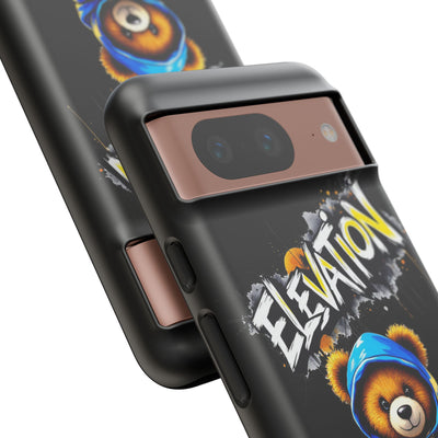 Elevated street drip Bear Black Phone Case - Tough and Trendy Design