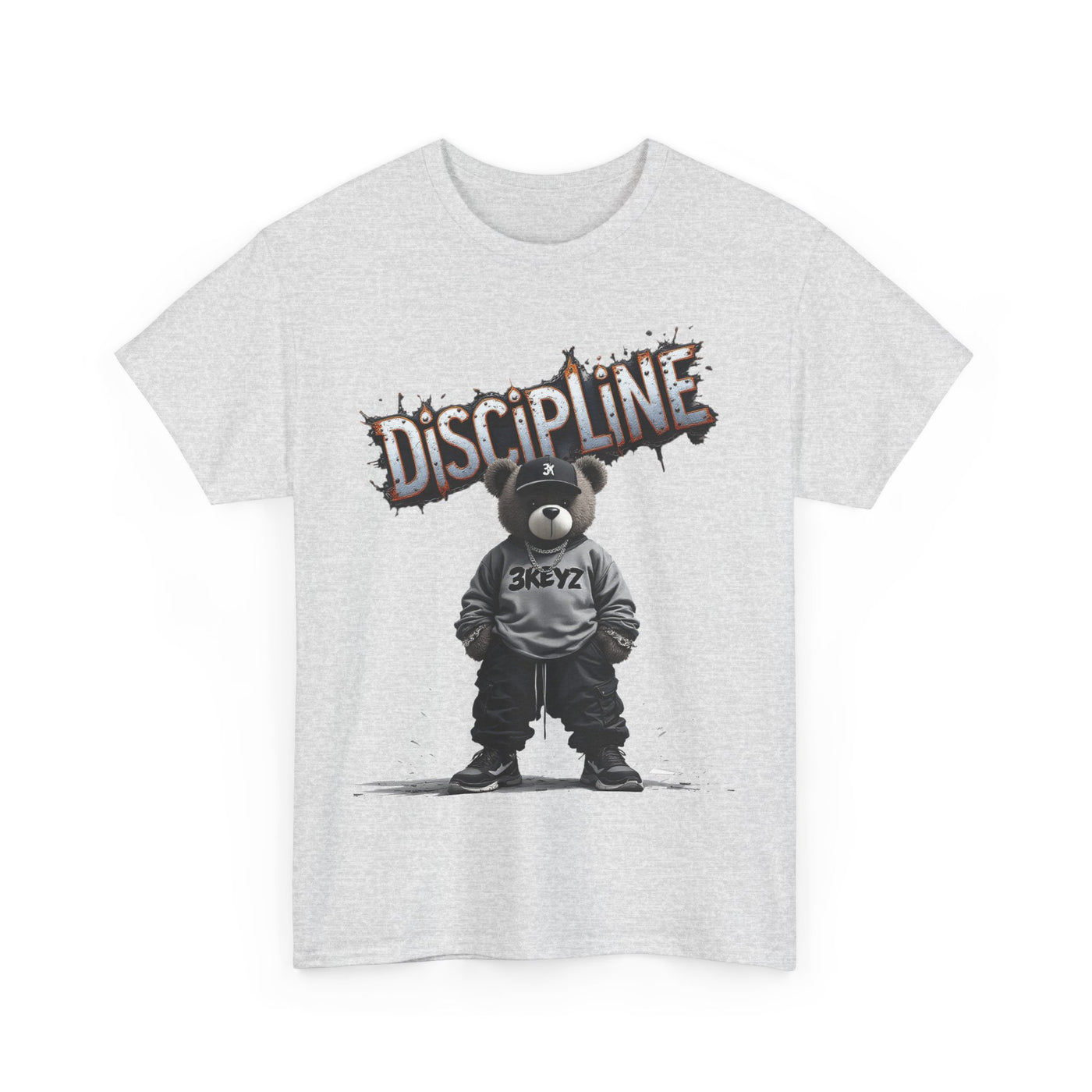 T-Shirt - Discipline Teddy Drip Design - Unisex Heavy Cotton Tee