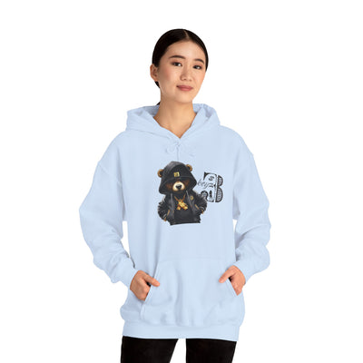 Unisex Hooded Sweatshirt 3keyz OG Teddy Drip Design Grey
